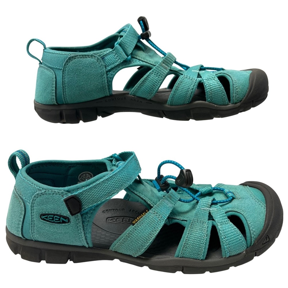 Keen Women's Sz 6 Newport h2 Whisper  Sandal Teal Adjustable Outdoor Water Shoes